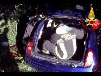 Incidente mortale a Città di Castello, auto in un burrone, muore un 53enne