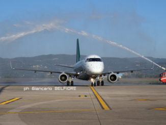 Benvenuta Alitalia, battesimo di volo tratta Perugia Milano Linate, attivo da oggi