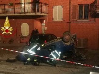 Incidente stradale a Gubbio, scontro tra auto, ferito trasportato in ospedale