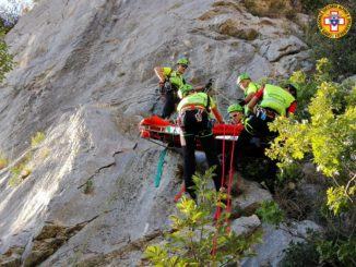 Climber recuperata dal soccorso alpino sulle pareti di Precetto