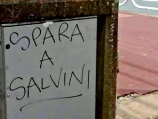Scritta “Spara a Salvini” a Magione, vicinanza al leader del Carroccio