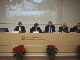 Presidente Tesei al seminario sull’esperienza dell’Unione dei Comuni Terre dell’Olio e del Sagrantino