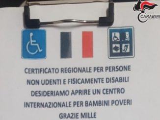 Falsi sordomuti, pro onlus bambini in difficoltà, denunciati a Castello
