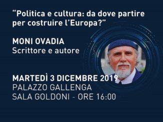 Radici culturali dell'Europa, ne parla Moni Ovadia alla stranieri
