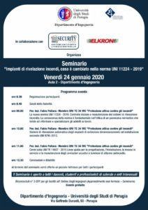 Perugia, seminario gratuito sulle novità in tema di impianti antincendio