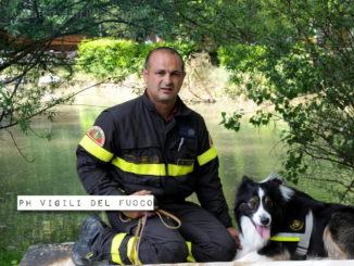 Derby, cane vigile aggiunto in pensione, scavò tra le macerie del terremoto