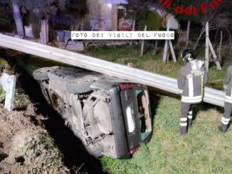 Incidente stradale con ferito estratto da vigili del fuoco a Spoleto