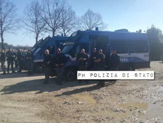 Polizia sgombera rave party abusivo a Giove 100 agenti impegnati