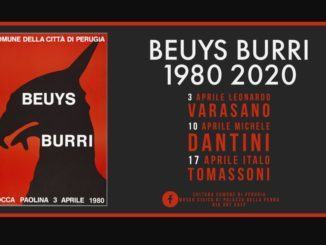 Joseph Beuys e Alberto Burri venerdì 10 aprile a Palazzo Penna, da casa