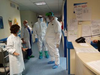 Commissario straordinario Silvio Pasqui visita Covid-19 Hospital