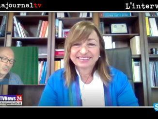 Donatella Tesei su Fase 2, Ricostruzione e futuro ospedale Pantalla