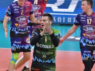Pallavolo, Piccinelli della Sir positivo al covid