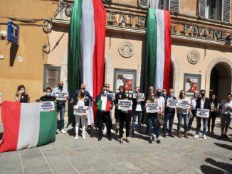 Alla giornata tricolore a Perugia i segretari del Centrodestra umbro