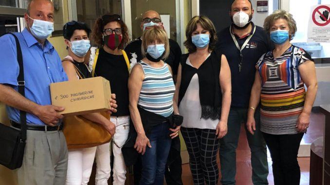 Donazione di mascherine chirurgiche all'ospedale di Terni
