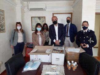 La Lega consegna mascherine e gel a Polizia Penitenziaria carcere di Capanne