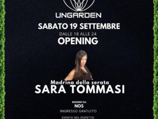 Sara Tommasi all'inaugurazione di Ungarden a Città di Castello