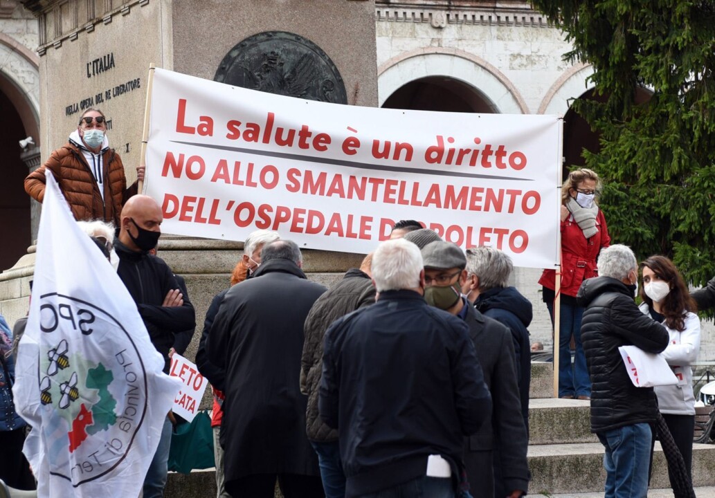 Ospedale Spoleto, Usb in piazza: "Governo regionale ha molto da perdere"