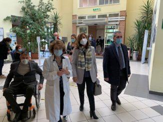 Tesei e Coletto in visita negli ospedali di Foligno, Trevi e Spoleto