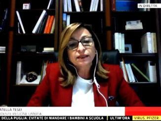 Donatella Tesei, Sky Tg24, Natale esiste ma evidente che sarà diverso