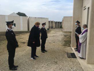Perugia, 12 novembre 2020, commemorazione del Carabiniere Angelo Foccià