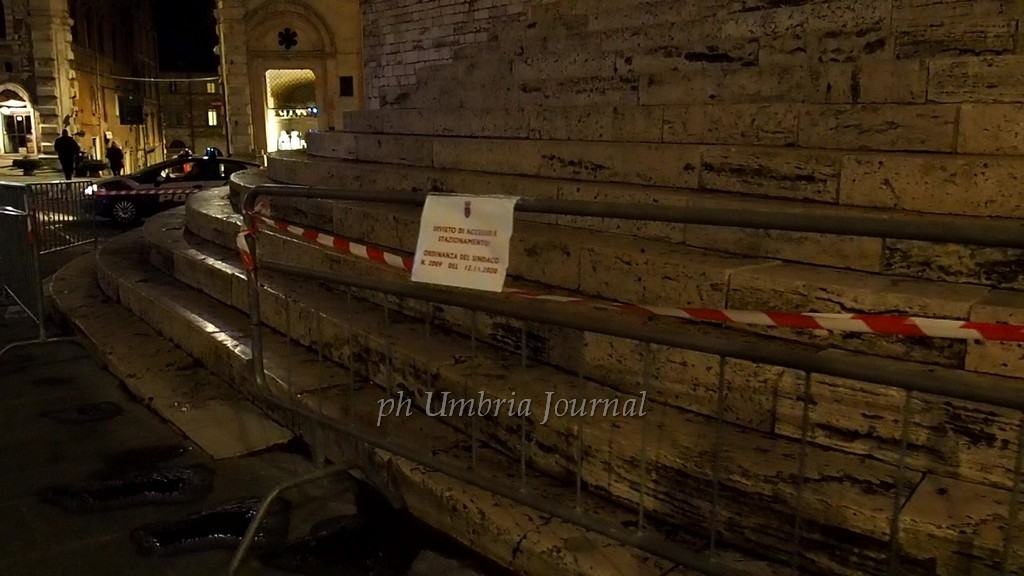 Scalette, aree verdi e zone centro storico di Perugia chiuse il sabato