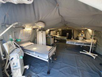 Ospedale da campo Esercito, pazienti paucisintomatici covid da giovedì 11 novembre