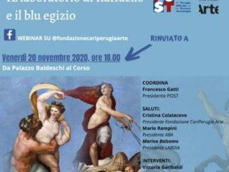 Rinvio webinar “Il laboratorio di Raffaello e il blu egizio”