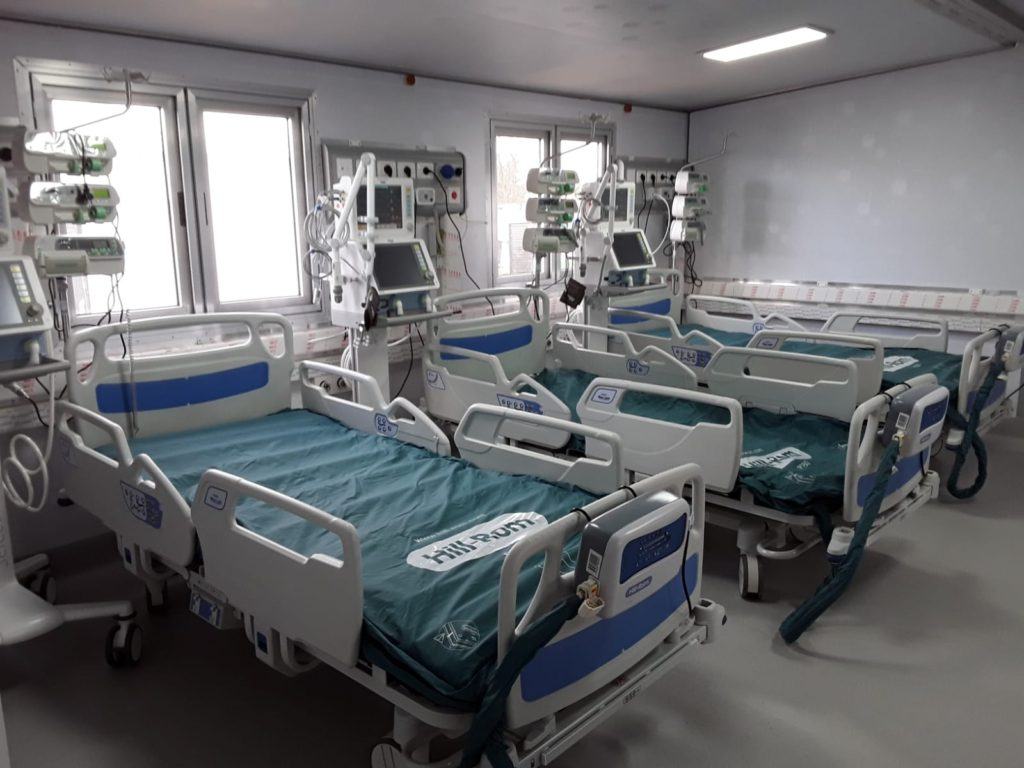 Covid, Umbria pronta per la terza ondata, quattro container con 44 letti in più