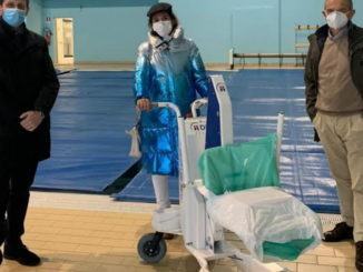 Nuovo sollevatore per disabili alla piscina di Ponte San Giovanni