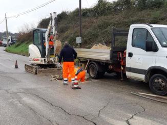 Amelia, maltempo: Frana in località Stibi a Fornole