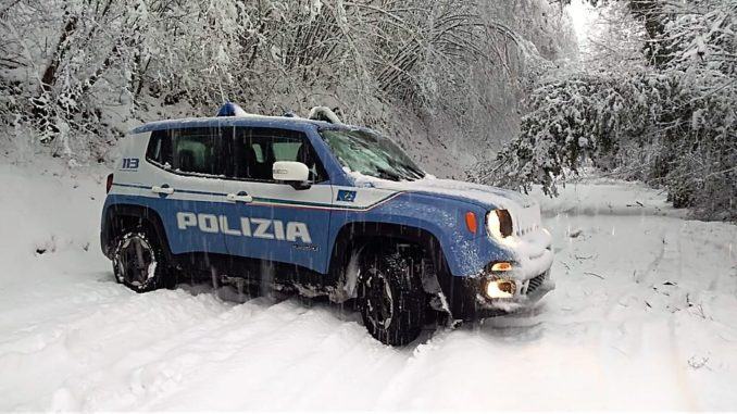 Neve e gelo per l’arrivo di Burian: grande impegno della Polizia di Stato