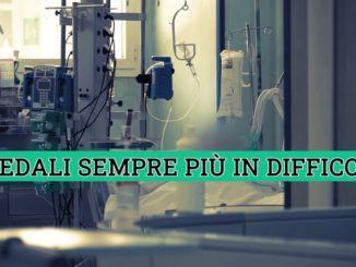 Salgono i ricoverati in Umbria, in un giorno 26 in più, aumentano i contagi Covid