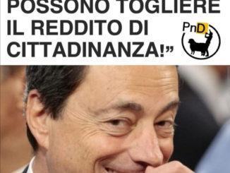 Reddito di cittadinanza ha fatto discutere, #famosedurisate, ora c'è Draghi