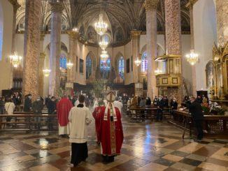 Celebrata la Domenica delle Palme nella cattedrale di San Lorenzo