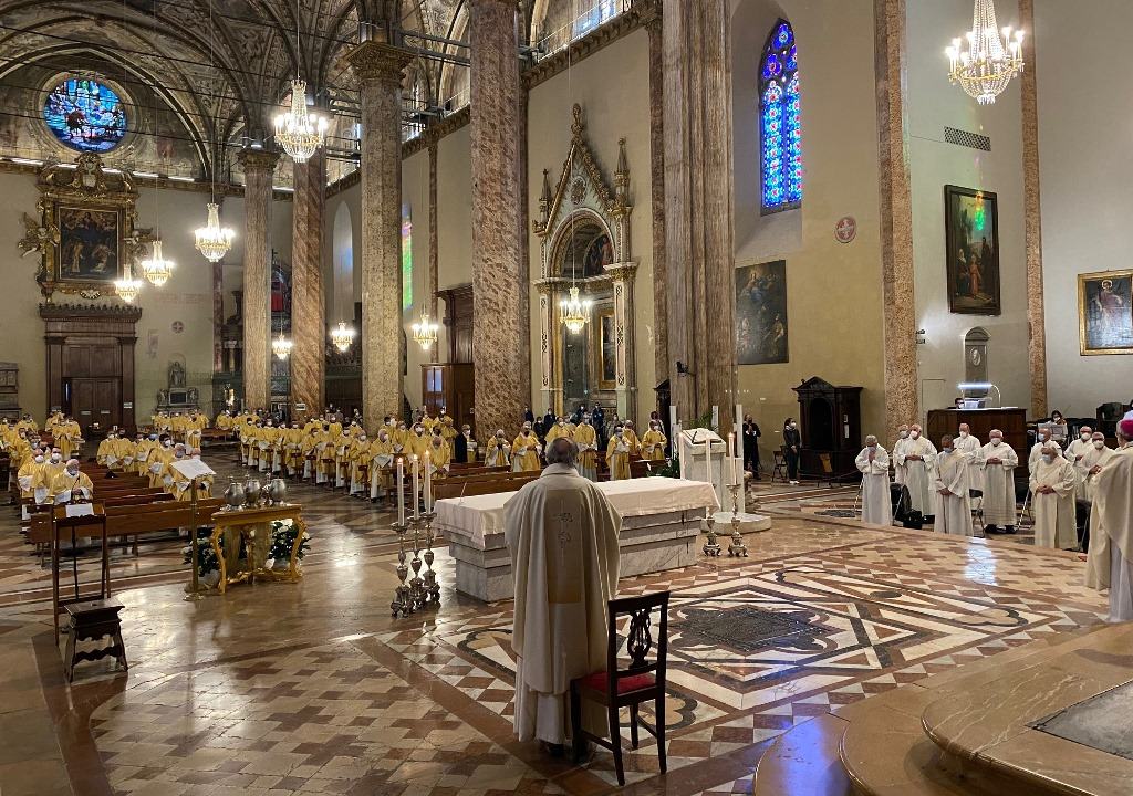 Celebrata in cattedrale a Perugia la Messa Crismale