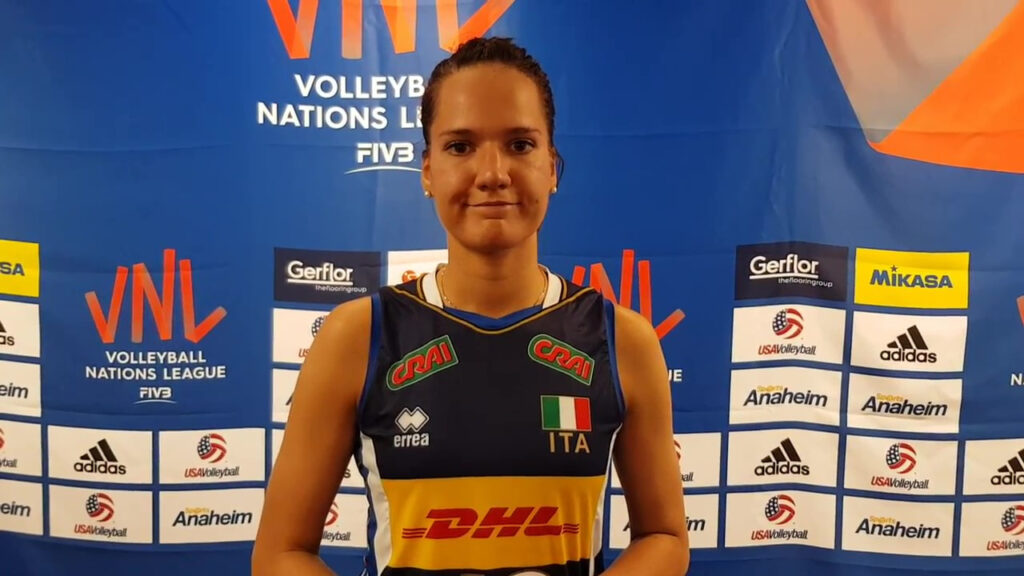 Bartoccini Fortinfissi Perugia: Anastasia Guerra l'azzurra in maglietta nera