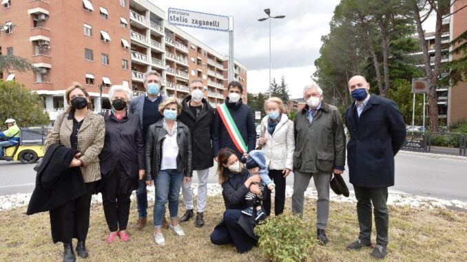 Intitolata a Stelio Zaganelli la rotatoria di via Madonna Alta di Perugia