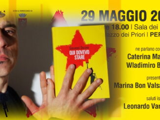 Presentazione libro "Qui dovevo stare" di Giovanni Dozzini, sala Notari 29 maggio ore 18