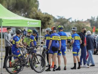 Testi Cicli sugli scudi alla Gran Fondo Antica Carsualae Memorial Luigi Alpini