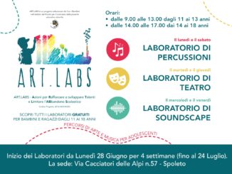 Laboratori di Percussioni, Teatro e Soundscape del progetto Art.Labs.