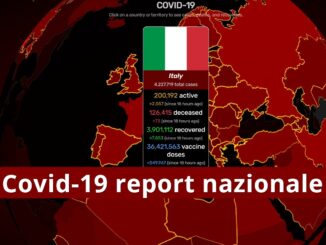 Covid-19 bollettino Italia, continua calo positivi nell’incidenza settimanale