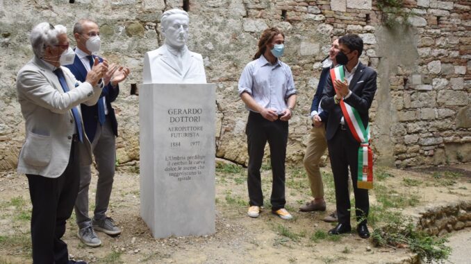 Svelato, a Perugia, il busto dedicato alla memoria di Gerardo Dottori