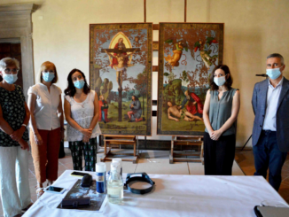 Città di Castello, concluso restauro Stendardo Processionale di Raffaello