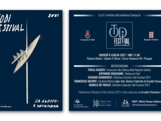 Giovedì 8 luglio 2021 ore 11 presentazione Todi Festival a Palazzo Donini
