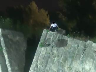 Luca Tramini (M5S Narni): "Ennesima bravata al Ponte d'Augusto", erba alta e piante sovrastano l'arco fino a farlo sparire