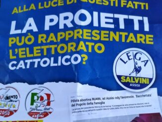 Thomas De Luca alza gli scudi, un volantino, ad Assisi, attacca la Proietti 