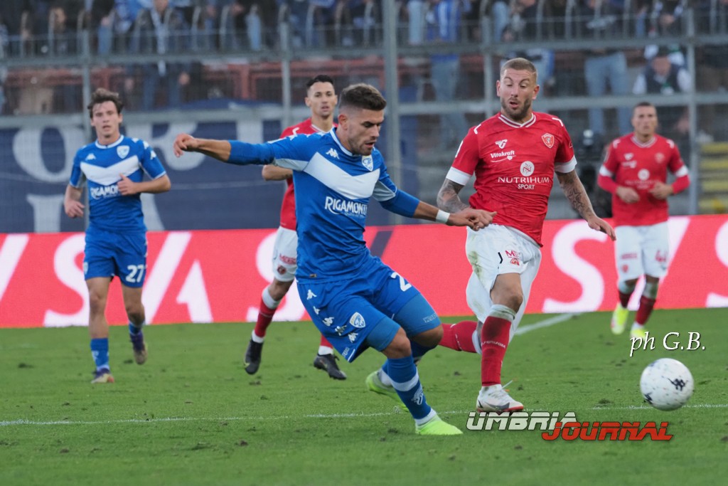 Marcia trionfale del Perugia su Brescia (1-0), squadra di Alvini in zona playoff