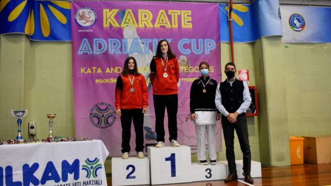 Hagakure Karate terza all'Adriatik Cup di Pescara. 12 gli atleti guidati dal giovane tecnico Manuel Del Prete