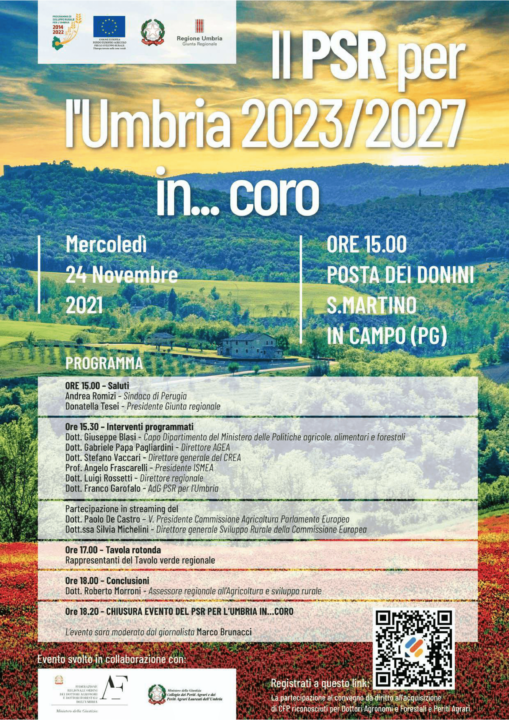 Nuova programmazione agricola europea 20232027 PRS per Umbria