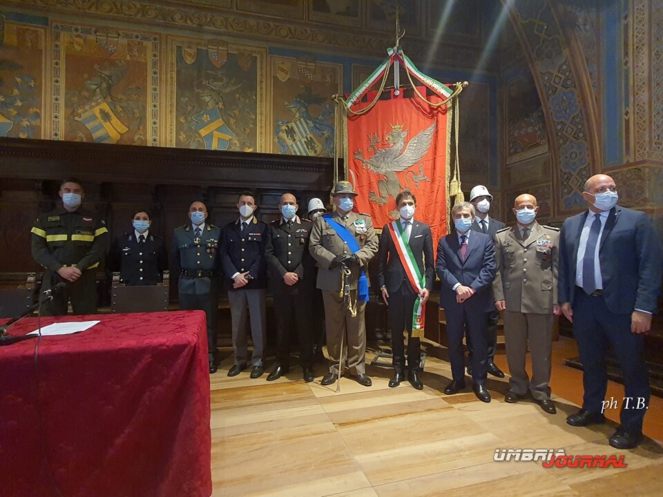 4 Novembre a Perugia, la cerimonia all'Ara Pacis e i premiati, ecco chi sono